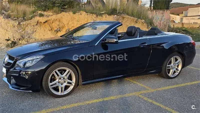 Usado Mercedes E220 170 CV (125 kW) 2013 Negro Descapotable