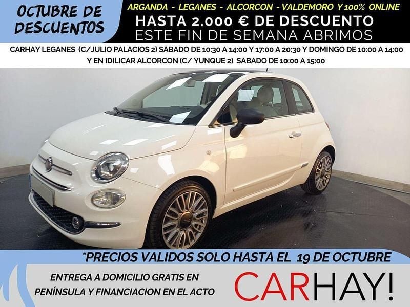 Blanco Usado 2017 Fiat 500 Lounge Utilitario | 7390 € (Precio justo) - Imagen 1/4