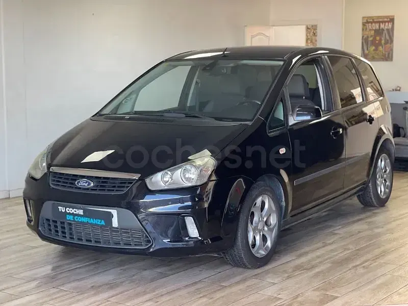 Usado Ford C-MAX Ghia 90 CV (66 kW) 2008 Negro Monovolumen