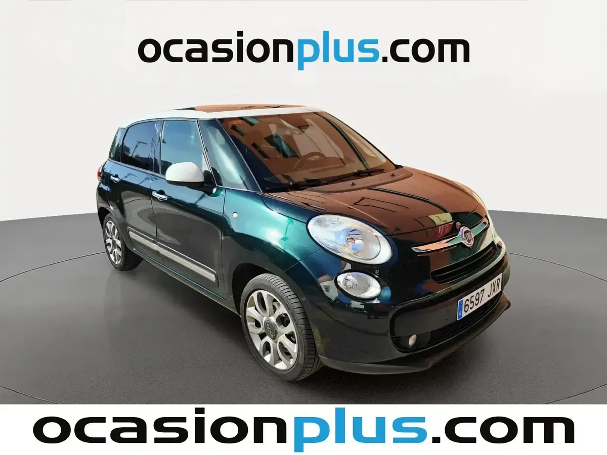 Usado Fiat 500L Lounge 95 CV (69 kW) 2017 Verde Monovolumen