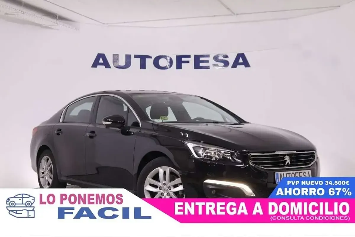 Usado Peugeot 508 Active 140 CV (102 kW) 2015 Negro Berlina