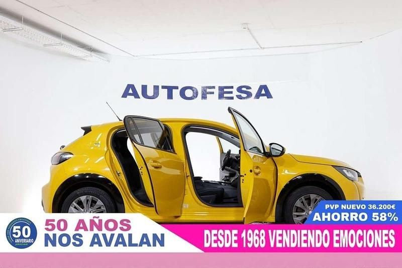 Usado Peugeot e-208 Allure 50 kW (68 CV) 2020 Amarillo Utilitario