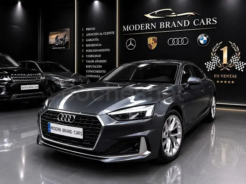 Usado Audi A5 Sportback Exclusive 163 CV (119 kW) 2020 Gris / plata Utilitario