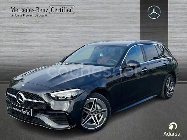 Gris / plata Usado 2024 Mercedes C300e AMG line Familiar | 47.900 € (Precio justo) - Imagen 1/4