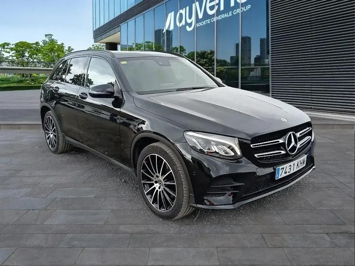 Usado Mercedes GLC220 170 CV (125 kW) 2018 Negro SUV