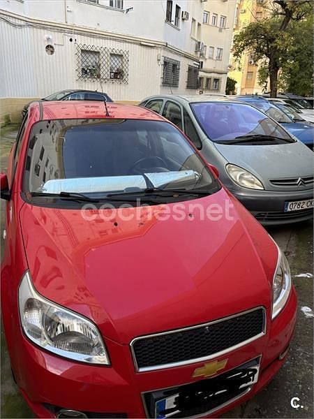 Usado Chevrolet Aveo LT 100 CV (73 kW) 2009 Rojo Berlina