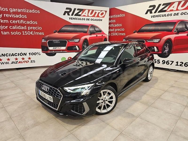 Usado Audi A3 S-Line 204 CV (150 kW) 2022 Negro Berlina