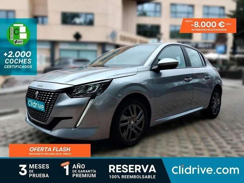 Usado Peugeot 208 Style 101 CV (74 kW) 2021 Gris Utilitario