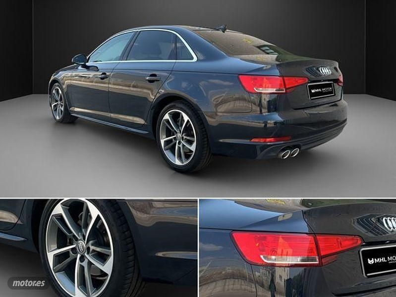 Usado Audi A4 S-Line 190 CV (139 kW) 2017 Azul Berlina