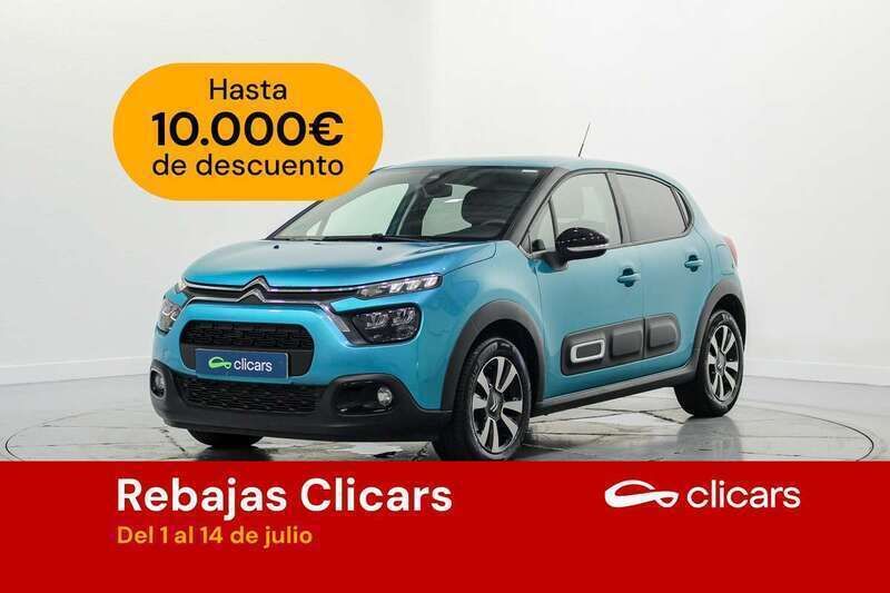 Azul Usado 2024 Citroën C3 PureTech Utilitario | 12.290 € (Super precio) - Imagen 1/4