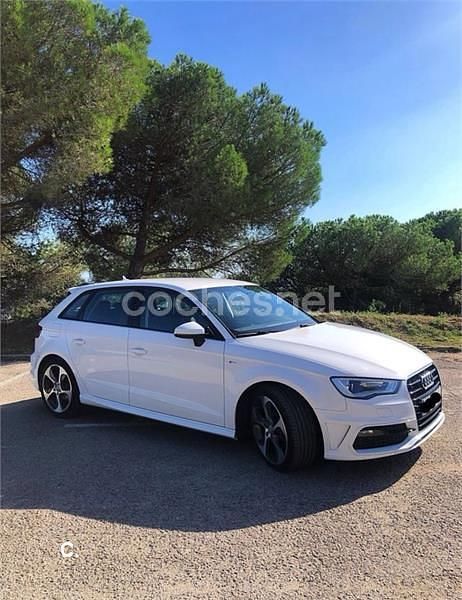 Usado Audi A3 S-Line 110 CV (80 kW) 2016 Blanco Berlina