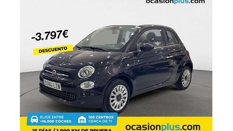 Negro Usado 2022 Fiat 500C Dolcevita Descapotable | 9653 € (Buen precio) - Imagen 1/4