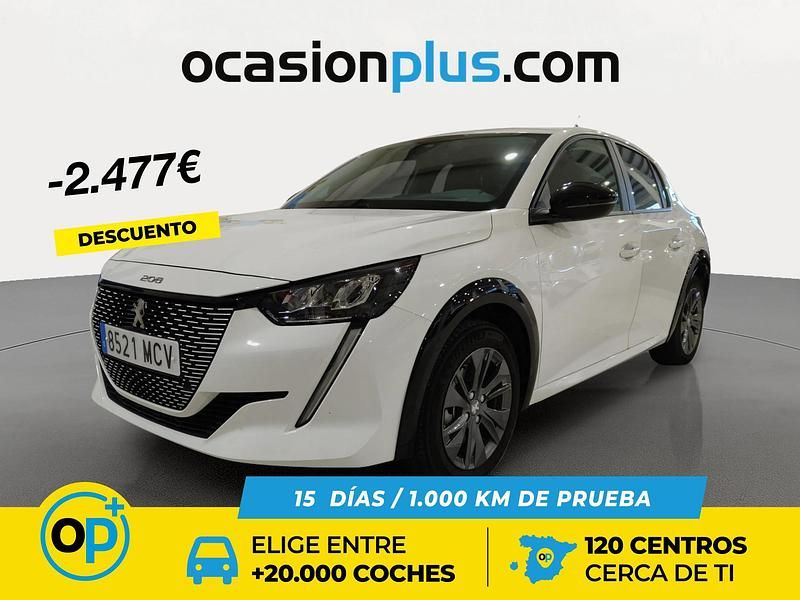 Usado Peugeot e-208 Active 100 kW (136 CV) 2022 Blanco Utilitario