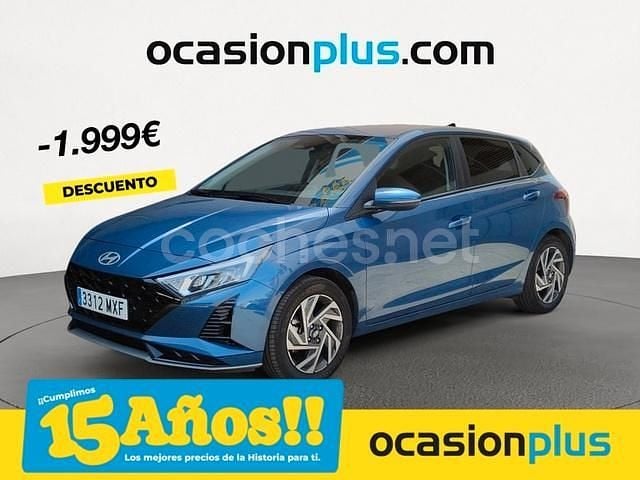 Azul Usado 2024 Hyundai i20 Berlina | 21.990 € (Un poco caro) - Imagen 1/4