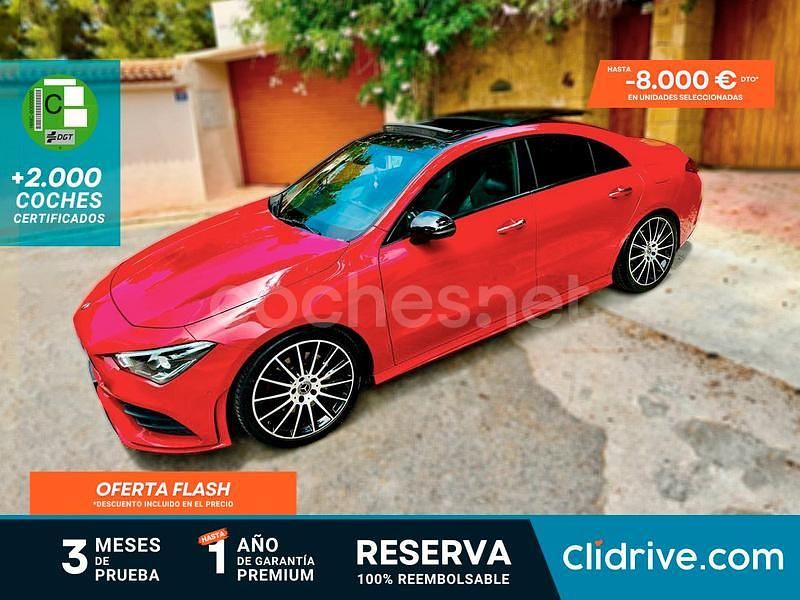 Rojo Usado 2019 Mercedes CLA200 Berlina | 34.990 € (Precio justo) - Imagen 1/3
