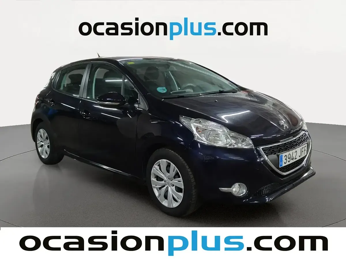 Usado Peugeot 208 Active 82 CV (60 kW) 2015 Azul Utilitario