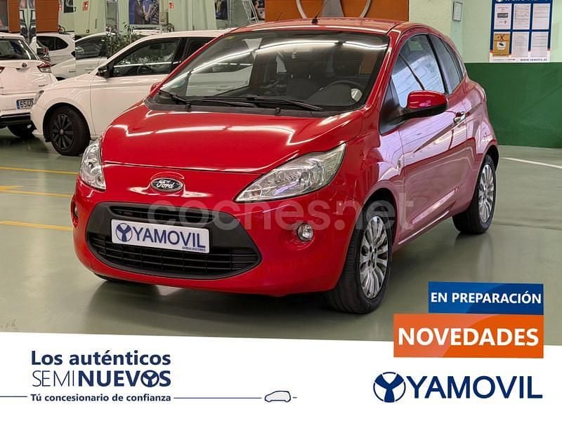 Rojo Usado 2015 Ford Ka Titanium Berlina | 6450 € (Precio justo) - Imagen 1/4