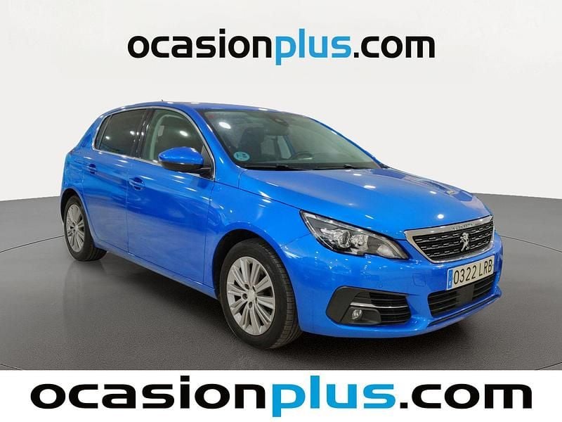 Usado Peugeot 308 Allure 131 CV (96 kW) 2021 Azul Utilitario