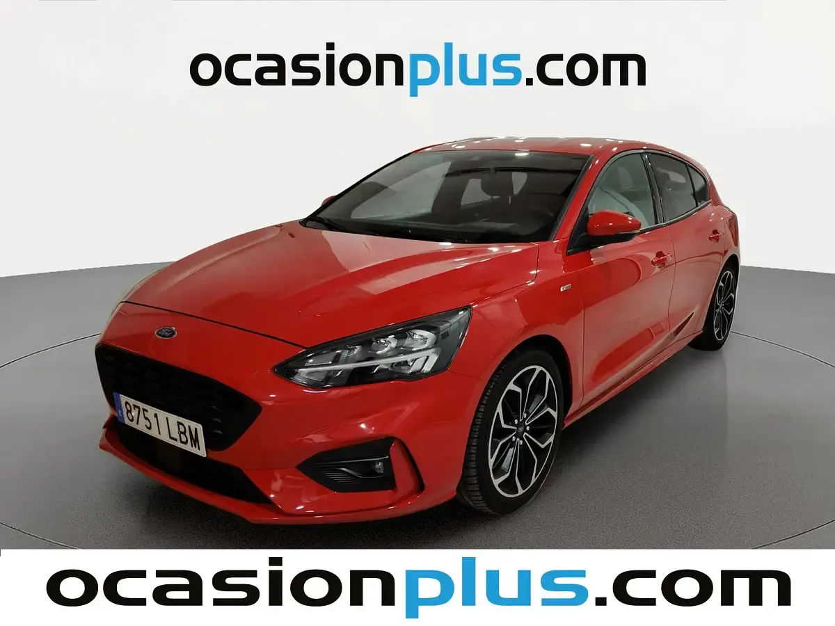 Usado Ford Focus ST-Line 125 CV (91 kW) 2019 Rojo Utilitario