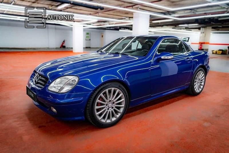 Usado Mercedes SLK230 196 CV (144 kW) 2002 Azul Descapotable
