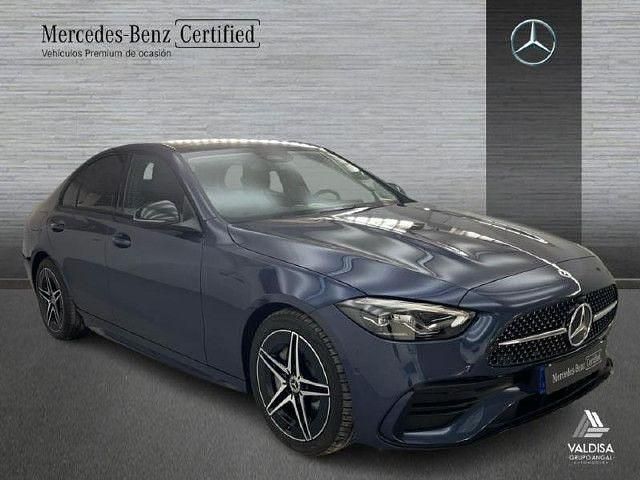 Usado Mercedes C220 AMG line 200 CV (147 kW) 2025 Azul sodalita Berlina