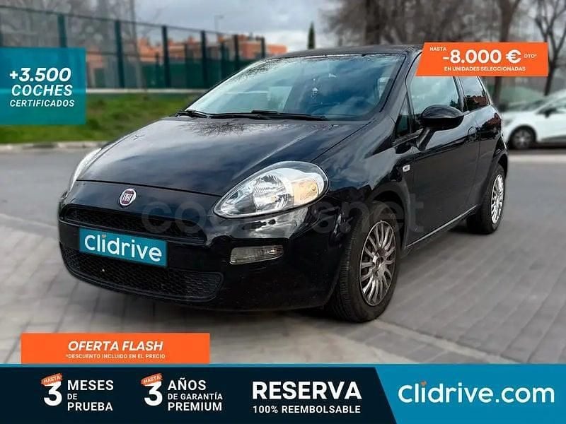 Negro Usado 2015 Fiat Punto Young Berlina | 6390 € (Precio justo) - Imagen 1/3