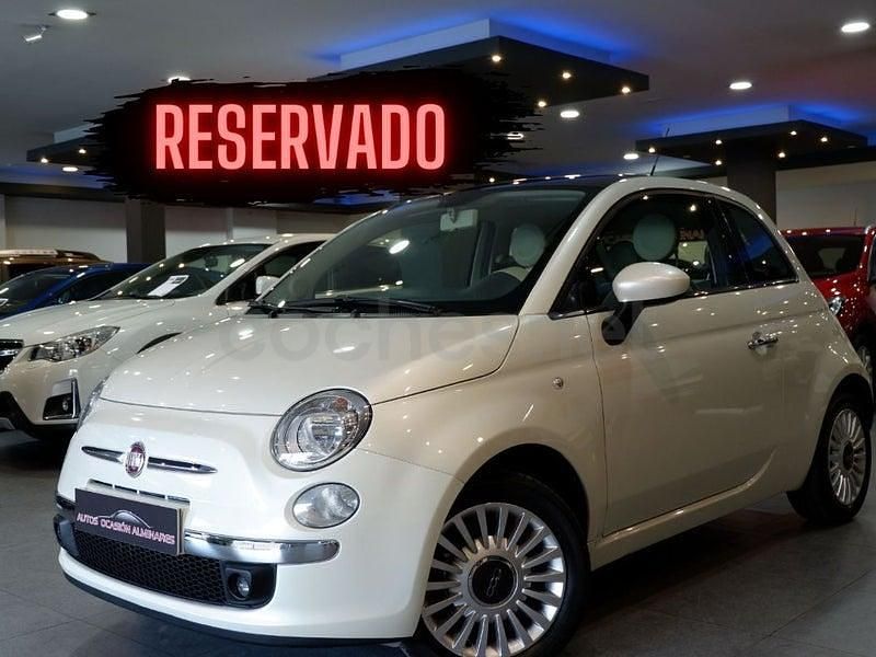 Usado Fiat 500 Lounge 75 CV (55 kW) 2009 Blanco Berlina