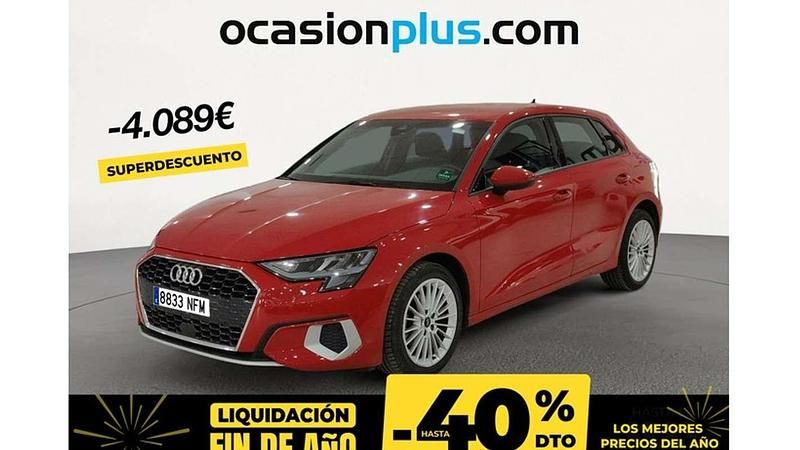 Rojo Usado 2023 Audi A3 Sportback Advanced Utilitario | 20.861 € (Super precio) - Imagen 1/3