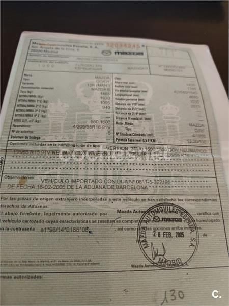 Usado Mazda 6 Active 136 CV (100 kW) 2005 Negro Berlina