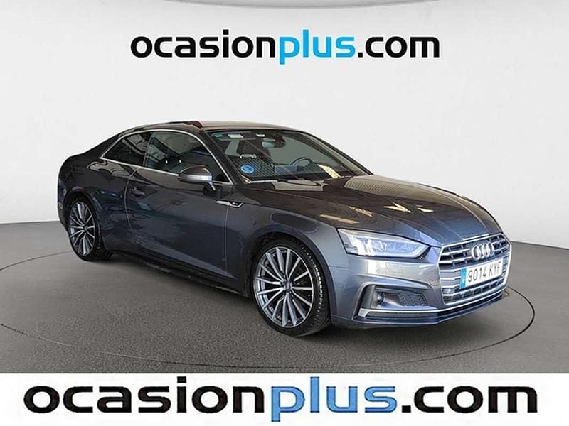 Usado Audi A5 S-Line 190 CV (139 kW) 2019 Gris Coupe