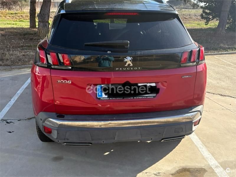 Usado Peugeot 3008 GT-line 120 CV (88 kW) 2016 Granate SUV