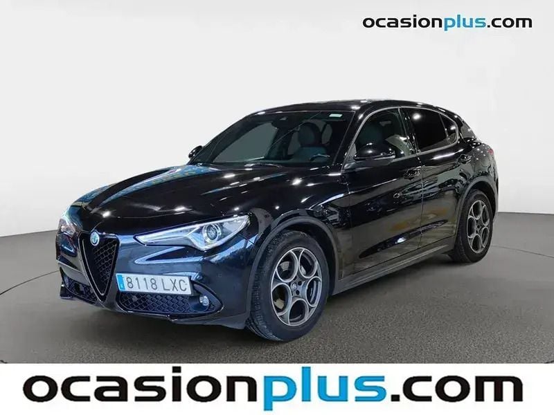 Negro Usado 2022 Alfa Romeo Stelvio Sprint SUV | 27.682 € (Precio justo) - Imagen 1/4