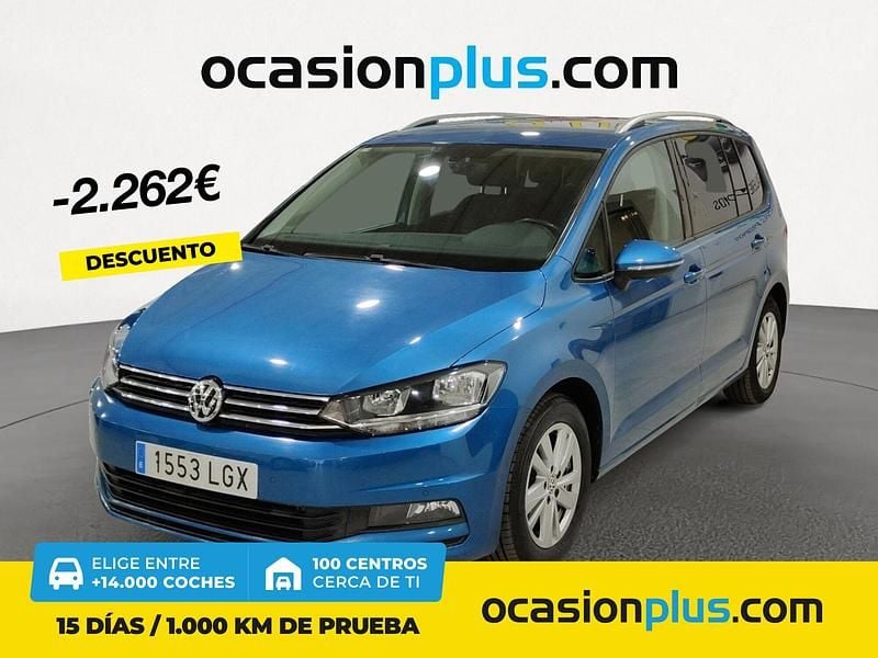 Azul Usado 2020 VW Touran Advance Monovolumen | 24.590 € (Precio justo) - Imagen 1/4