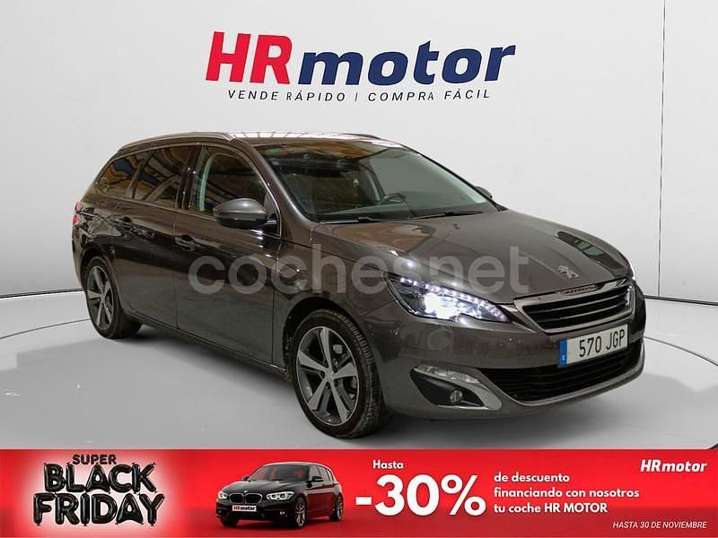 Marrón Usado 2015 Peugeot 308 SW Allure Familiar | 8690 € - Imagen 1/4
