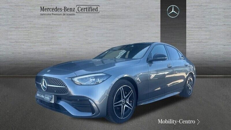 Selenitgrey metallic paint Usado 2022 Mercedes C220 AMG line Berlina | 39.400 € (Buen precio) - Imagen 1/4