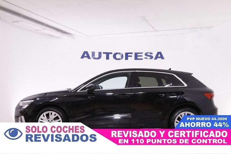 Usado Audi A3 150 CV (110 kW) 2021 Negro Berlina