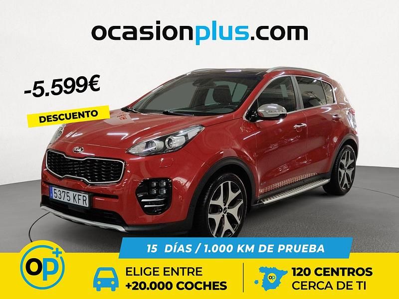 Rojo Usado 2017 Kia Sportage GT-Line SUV | 14.991 € (Buen precio) - Imagen 1/4