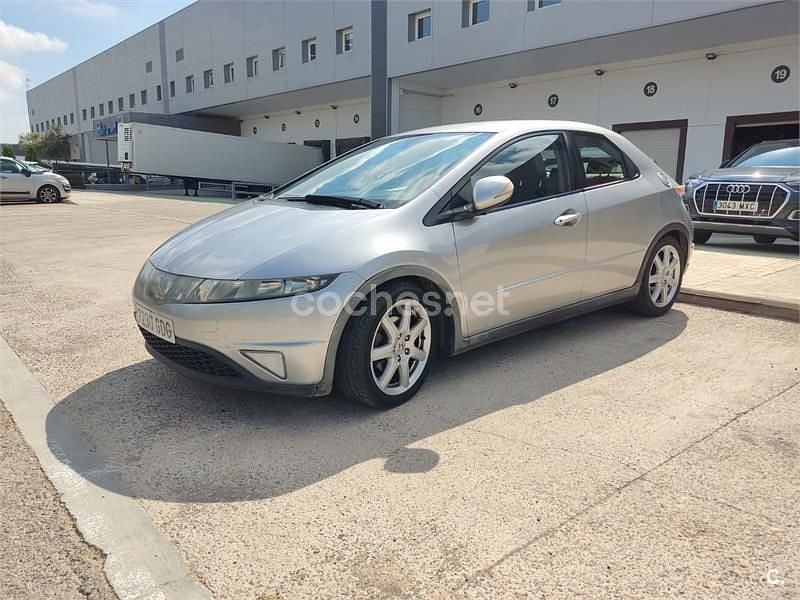 Gris / plata Usado 2008 Honda Civic Sport Berlina | 6250 € (Super precio) - Imagen 1/4