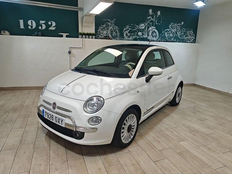 Usado Fiat 500 Lounge 85 CV (62 kW) 2010 Blanco Berlina