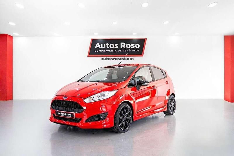 Rojo Usado 2017 Ford Fiesta Titanium Utilitario | 7990 € (Buen precio) - Imagen 1/4