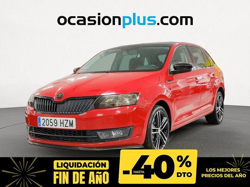 Rojo Usado 2014 Skoda Rapid Ambition Utilitario | 12.900 € (Caro) - Imagen 1/4