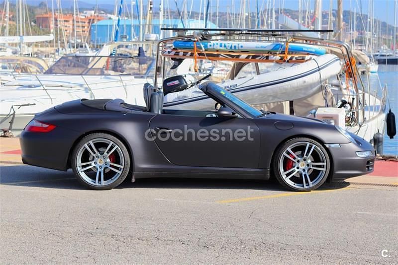 Negro Usado 2007 Porsche 911 Carrera 4 Cabriolet Descapotable | 51.900 € - Imagen 1/4