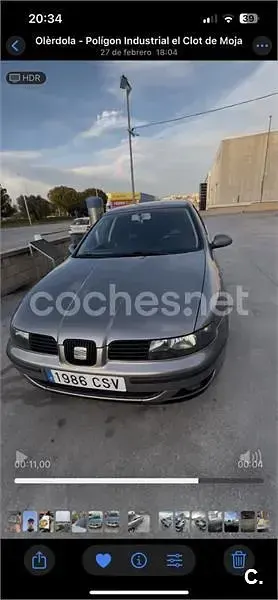Usado Seat Leon Sport 110 CV (80 kW) 2004 Gris / plata Utilitario