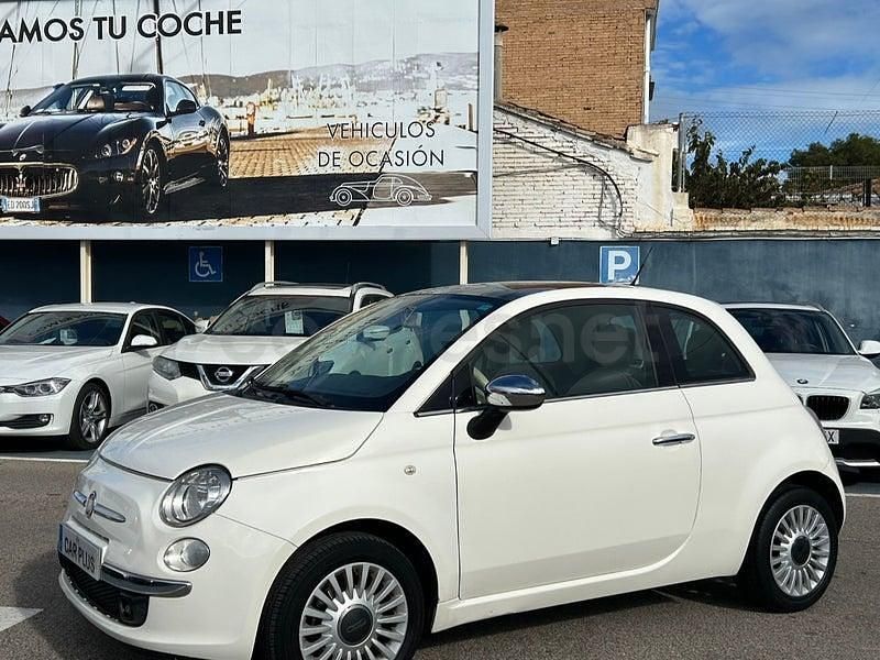 Usado Fiat 500 Lounge 69 CV (50 kW) 2011 Blanco Berlina