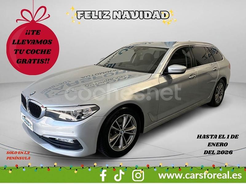 Gris / plata Usado 2018 BMW 520 Familiar | 22.490 € (Buen precio) - Imagen 1/4