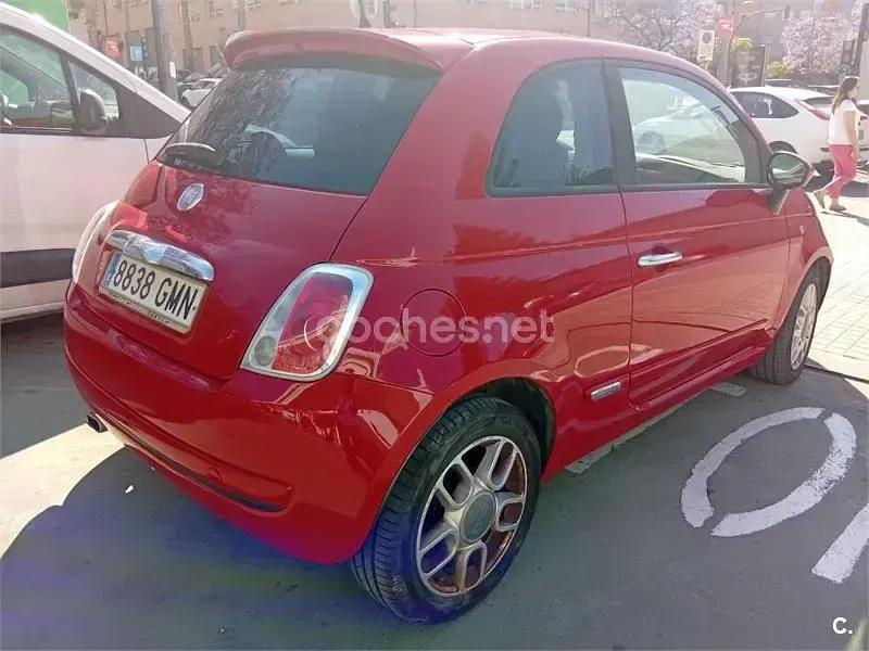 Usado Fiat 500 Sport 75 CV (55 kW) 2009 Rojo Descapotable