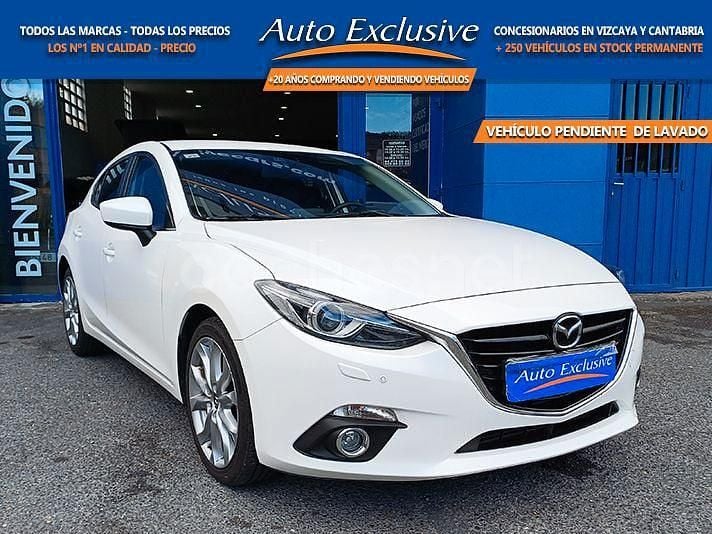 Blanco Usado 2015 Mazda 3 Luxury Berlina | 10.990 € (Precio justo) - Imagen 1/4