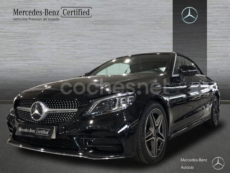 Negro Usado 2021 Mercedes C220 Descapotable | 42.900 € (Precio justo) - Imagen 1/4