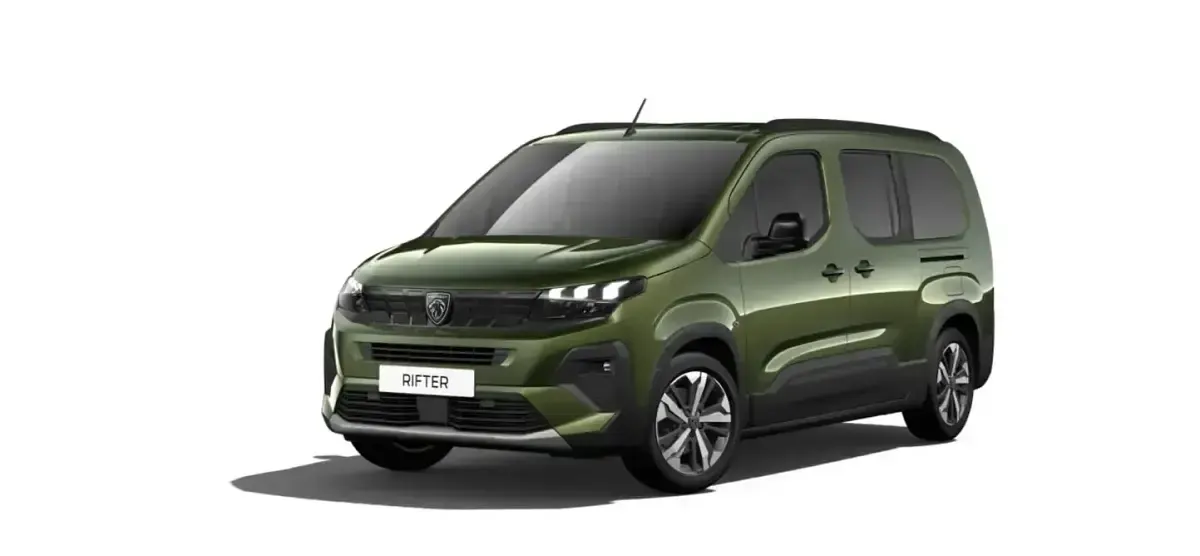 Nowe Peugeot Rifter GT 130 KM (95 kW) 2026 Zielony Minivan