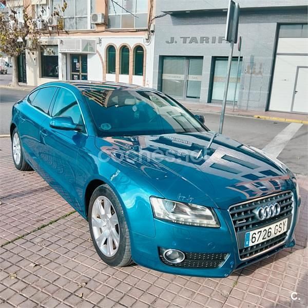 Usado Audi A5 Sportback 211 CV (155 kW) 2010 Azul Utilitario